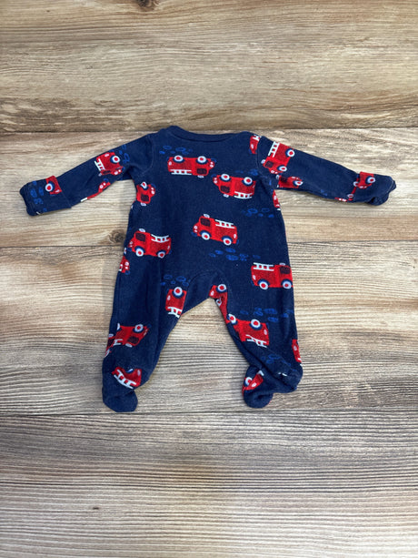 Carter's Firetruck Sleeper Navy sz Preemie - Me n Mommy To Be