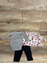 NEW Just One You 3pc Floral Dress White sz 6m