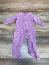 Carter's Polka Dot Sleeper Purple sz 6m