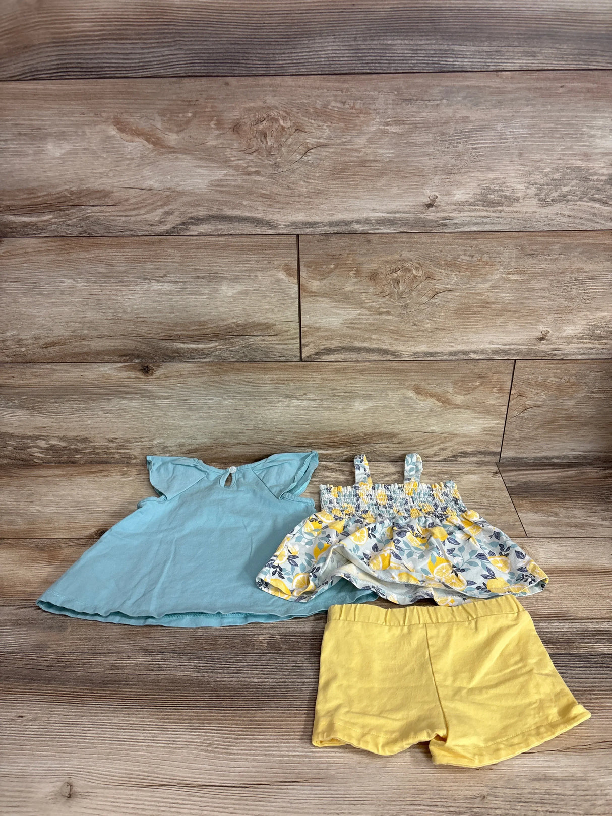Isaac Mizrahi 3pc Lemon Print Set Blue sz 12m