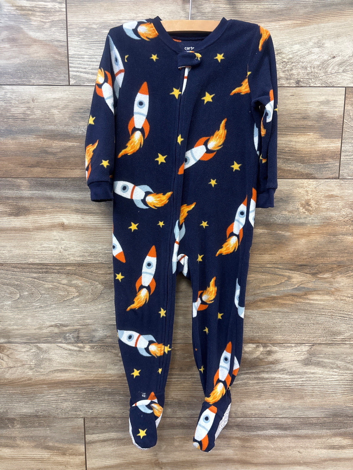 Just One You Rocketship Blanket Sleeper Blue sz 3T