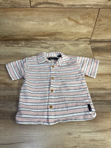 Ben Sherman Striped Button-Up Shirt White sz 12m