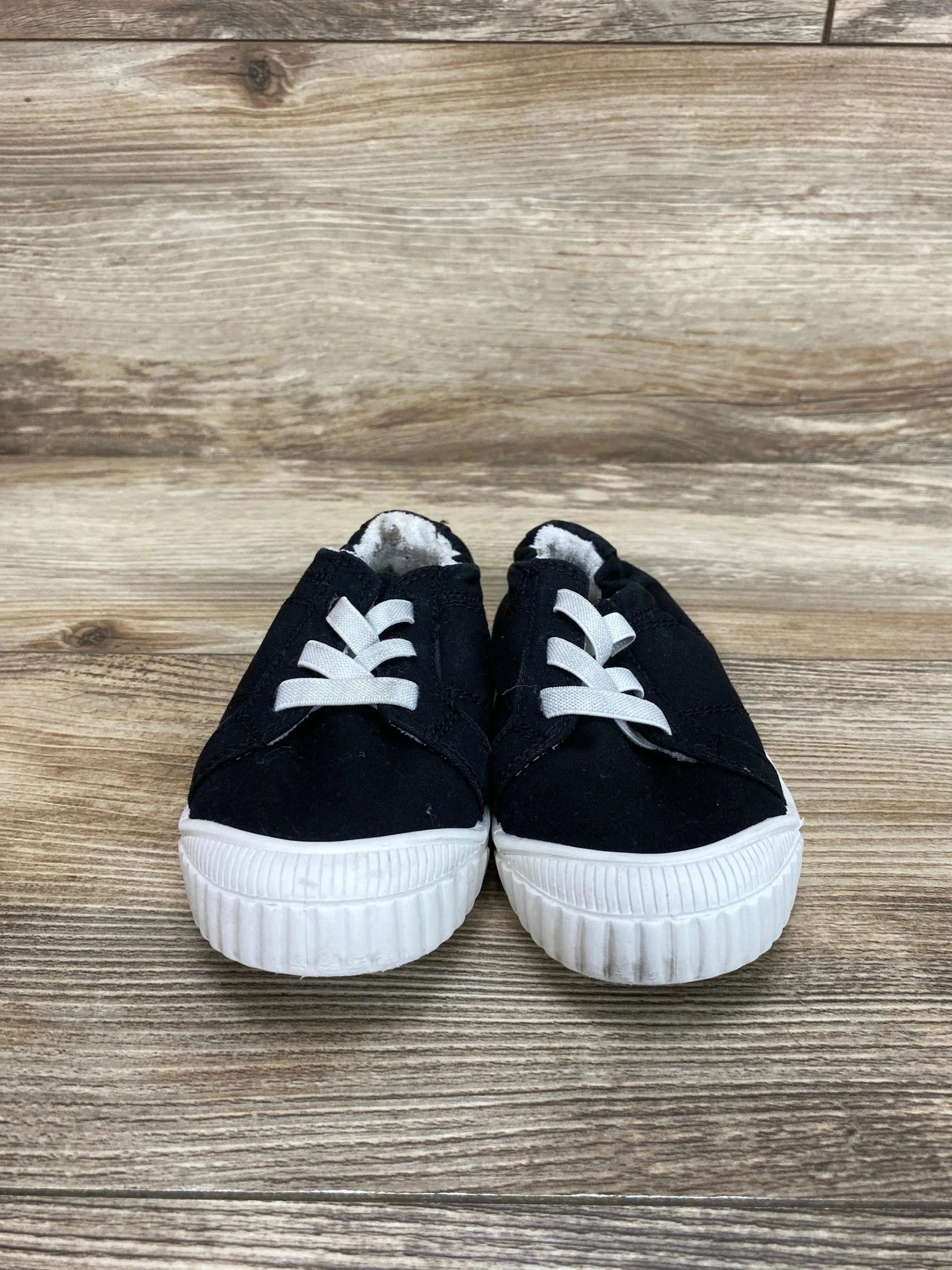 Wonder Nation Canvas Bump Toe Sneakers Black sz 10c