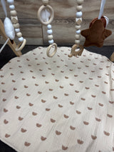 Avrsol Wooden Baby Play Gym with Mat