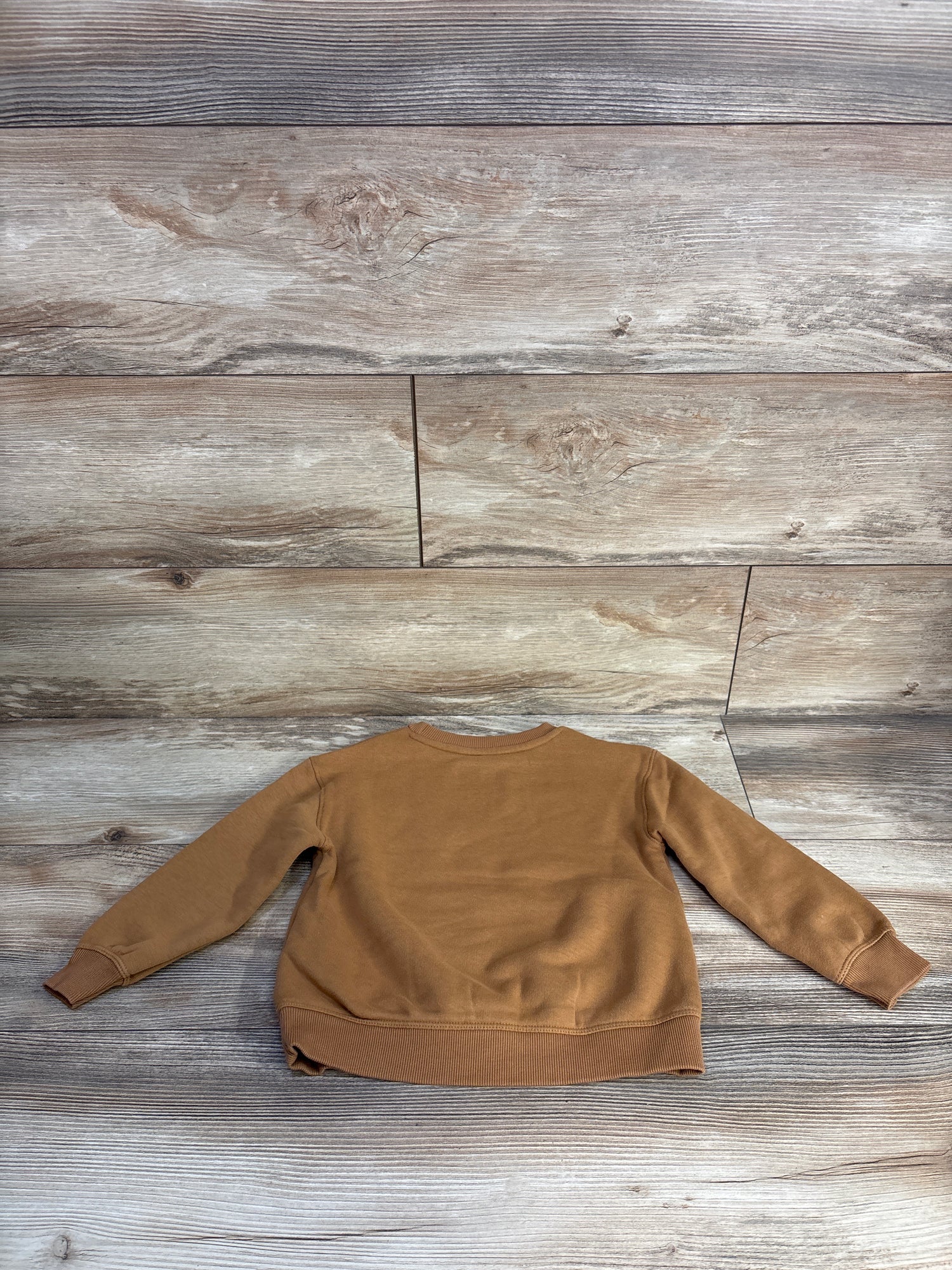 Little Co. Pumpkin Pullover Sweatshirt Brown sz 3T
