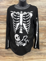 For G & PL Ruched Skeleton Maternity Shirt Black sz XL