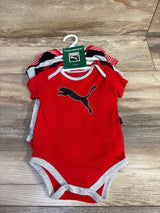 NEW Puma 5pk Bodysuits Red sz 3-6m