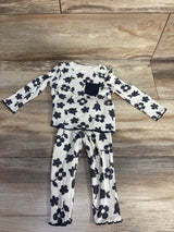 Cat & Jack 2pc Floral Ribbed Set Beige sz 6-9m
