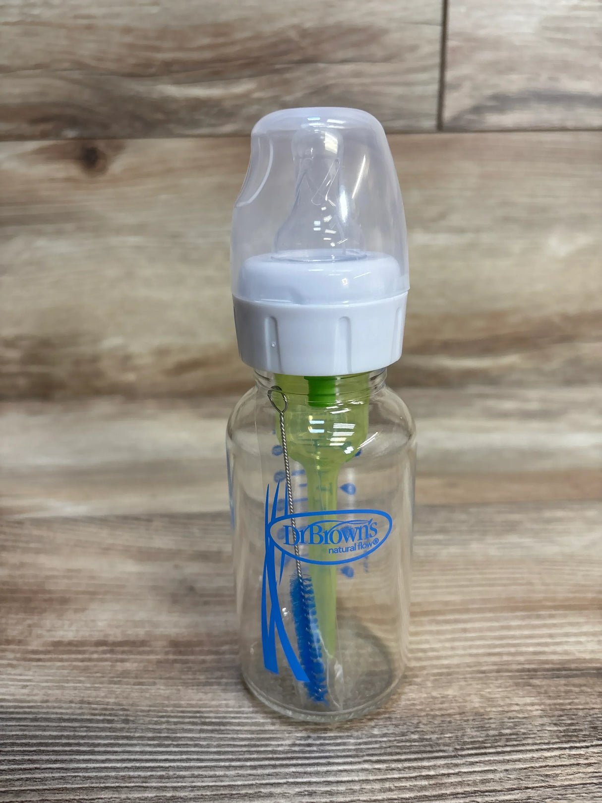 Dr. Brown's Narrow Glass Baby Bottle with Level 1 Slow Flow Nipple