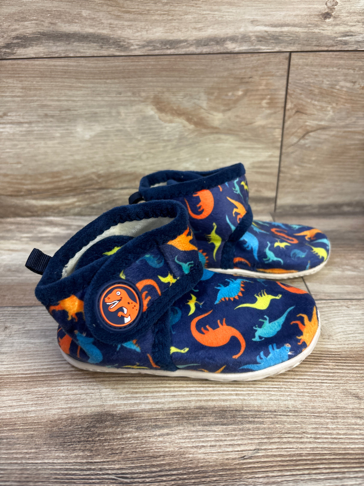 Barerun Dinosaur Slipper Boots Navy sz 9/10c