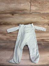 Carter's Checkered Sleeper Green sz 9m