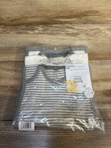 NEW Burt's Bees Baby Organic Bibs 4pk Grey