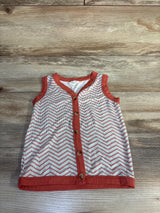 Kate Quinn Bamboo Button-Up Tank Top Orange sz 18-24m