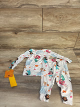 NEW Disney Princess 2pc Halloween Viscose Snug Fit Pajama Set sz 12m