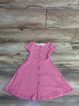 Btween Striped Short Sleeve Dress Red sz 5T