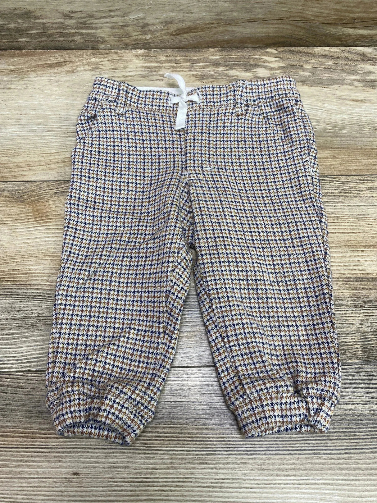 Janie and Jack Houndstooth Jogger Brown sz 6-12m