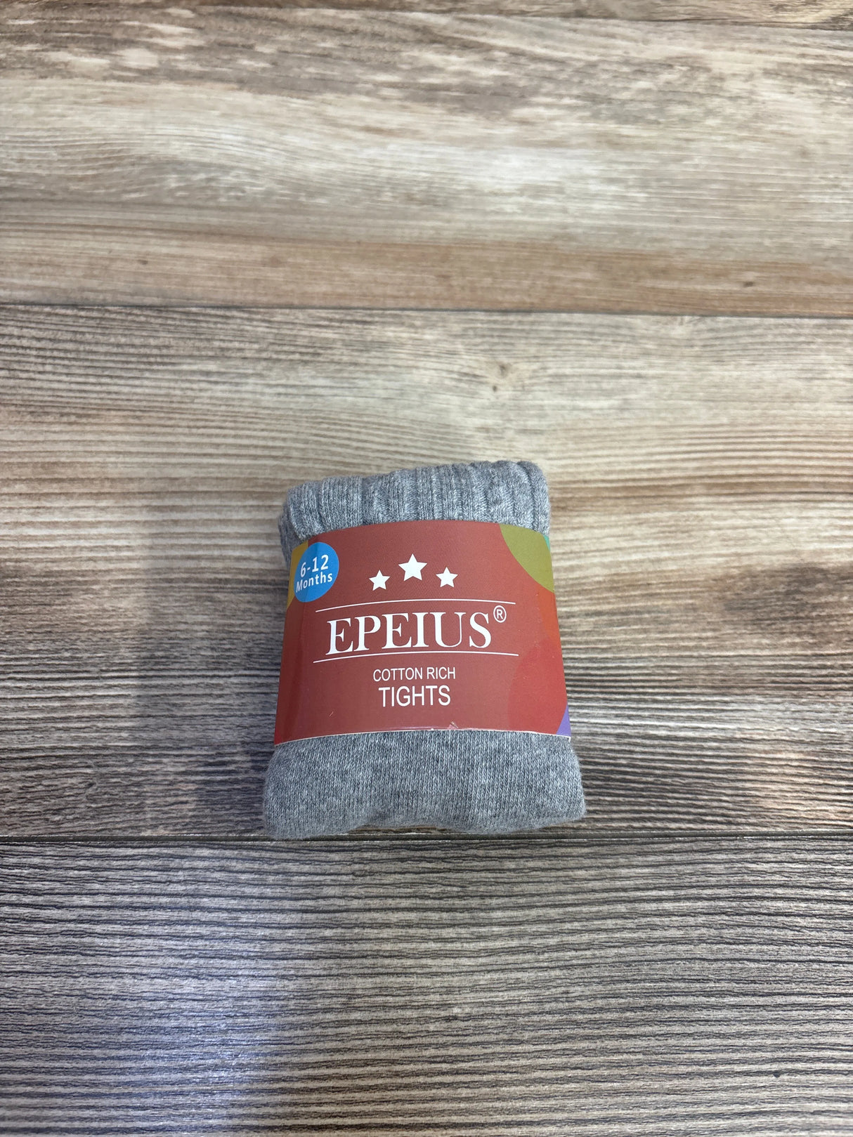 NEW Epeius Cotton Rich Tights, Grey sz 6-12m