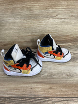 Air Jordan 1 Mid SE TD 'Multi-Color Canvas' Sneakers sz 2c