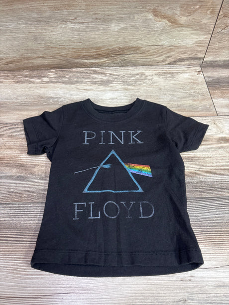 Black baby t-shirt with Pink Floyd prism graphic and text