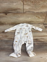 Carter's Ribbed Farm Sleeper Ivory sz 3m