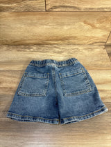 Cat & Jack Drawstring Jean Shorts Blue sz 4T