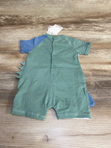 NEW Melby Shortie Romper Green/White sz 3m