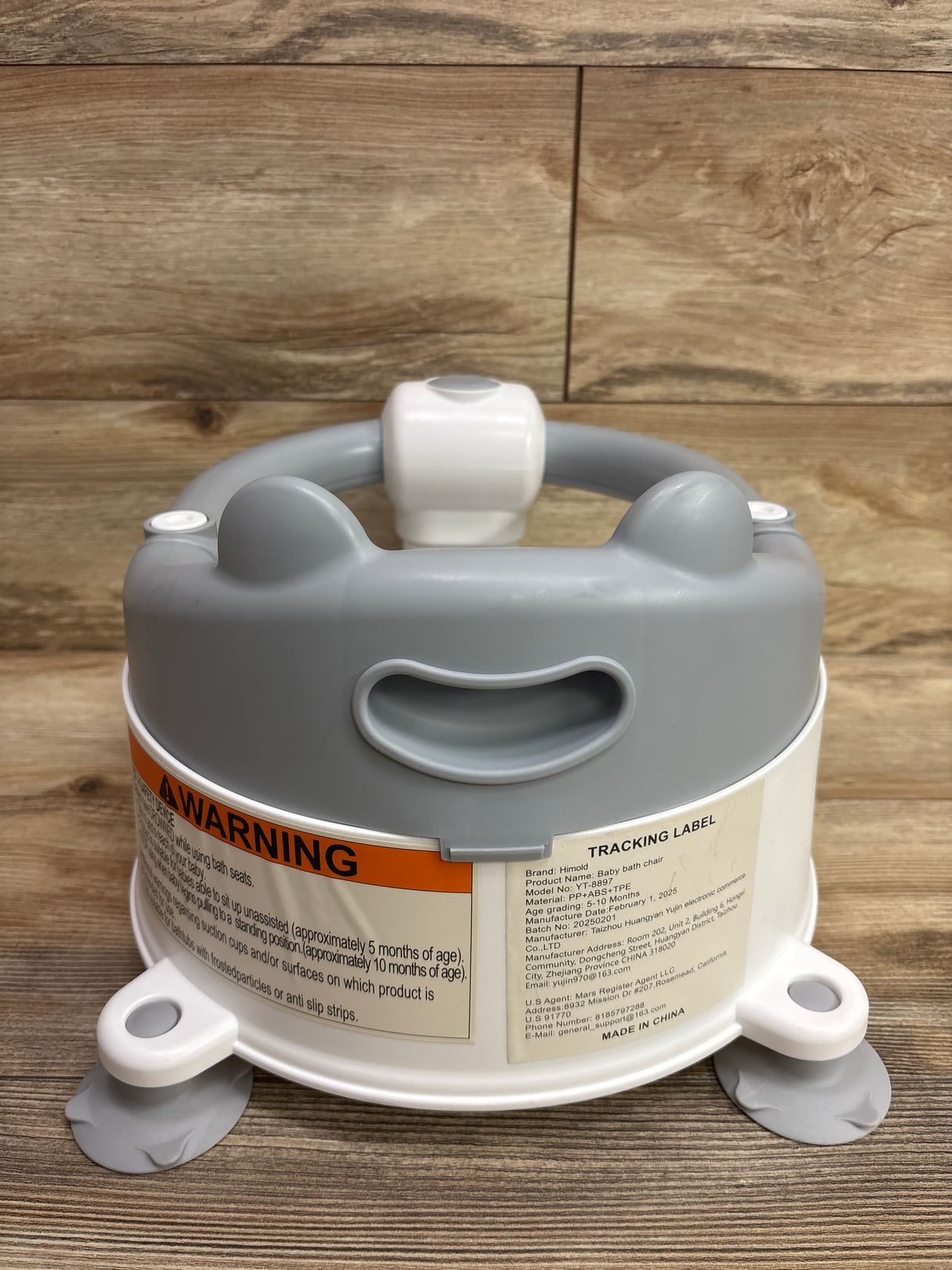 Wintline Baby Bath Seat Grey 6m+