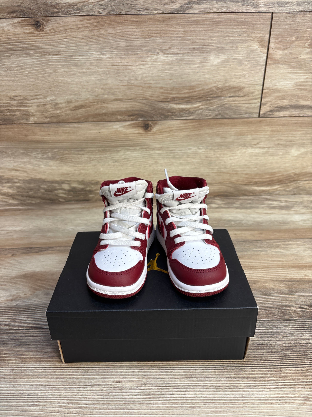 Air Jordan 1 Retro High OG TD 'Artisanal Red' Sneakers sz 7c