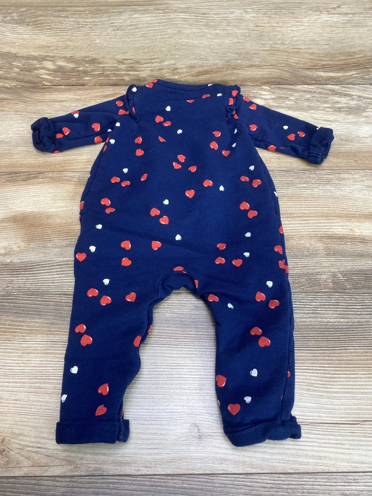 Carter's Heart Print Coverall Navy sz 9m