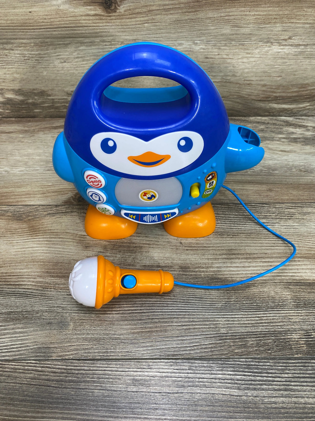 Winfun Penguin Music Player with Microphone Blue