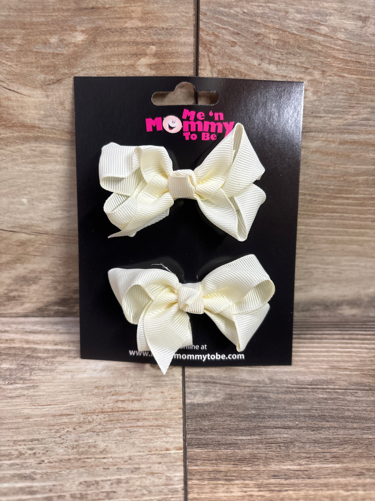 NEW Hair Bows 2pk Ivory