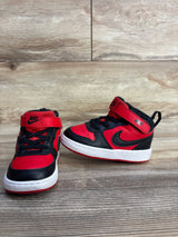 Nike Court Borough Mid 2 TD 'Black University Red' sz 6c