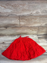 Cat & Jack Eyelet Tiered Dress Red sz 18m