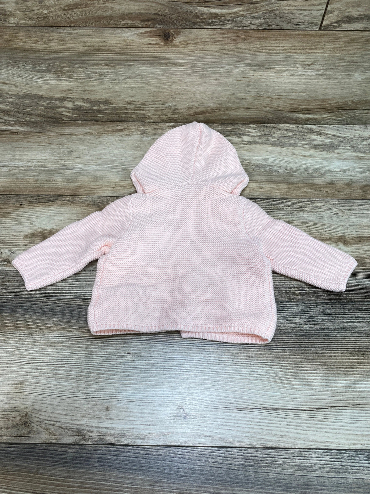 Baby Gap Bear Garter Hooded Cardigan Pink sz 3-6m