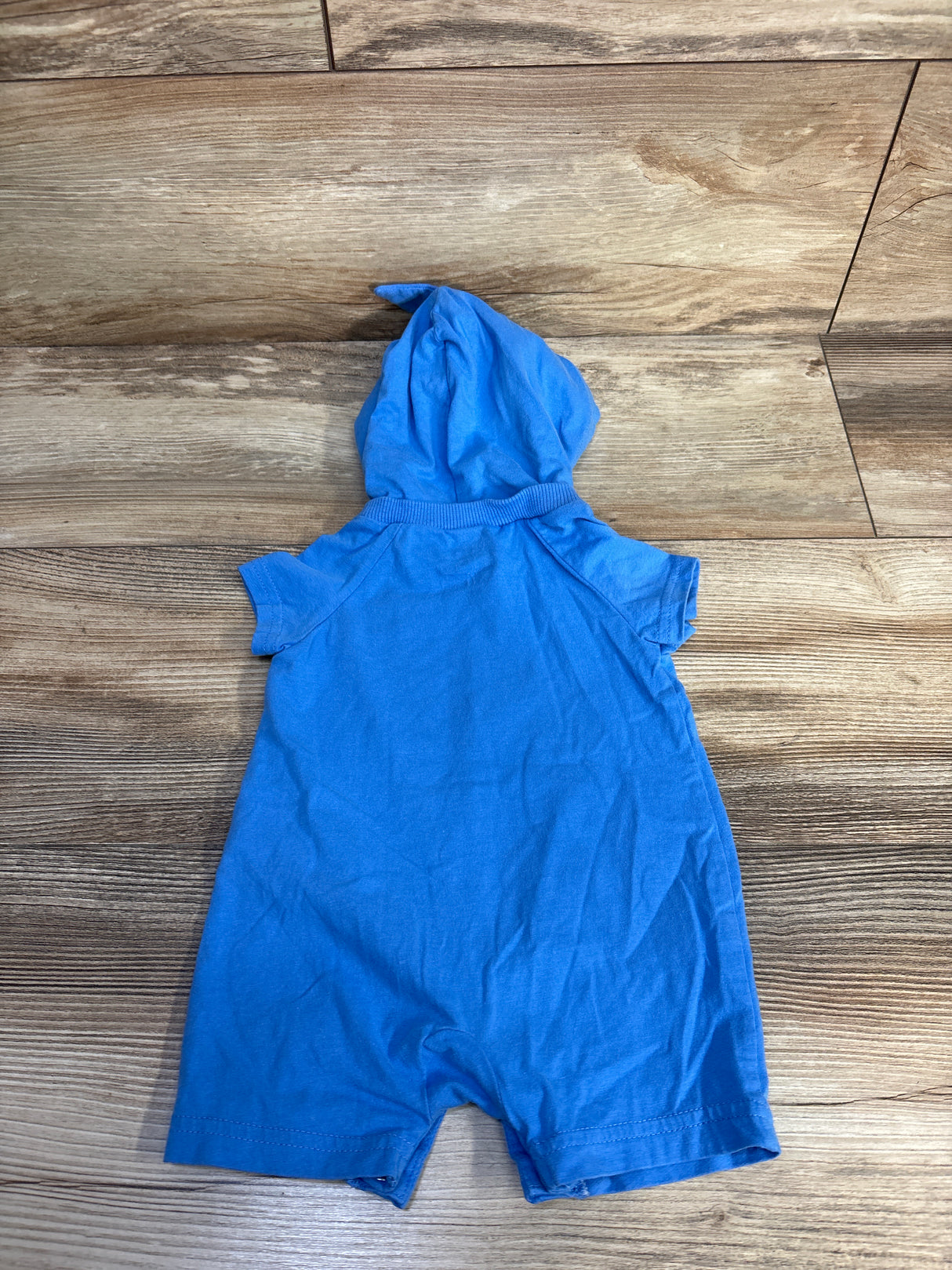 Carter's Hooded Shark Shortie Romper Blue sz 3m