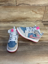 Air Jordan 1 Mid SE TD 'Denim Sequin' Sneakers sz 10c