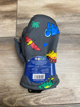 NEW ThermaWear Kid's Ski Dinosaur Charcoal Mittens OSFM (1-3Y)