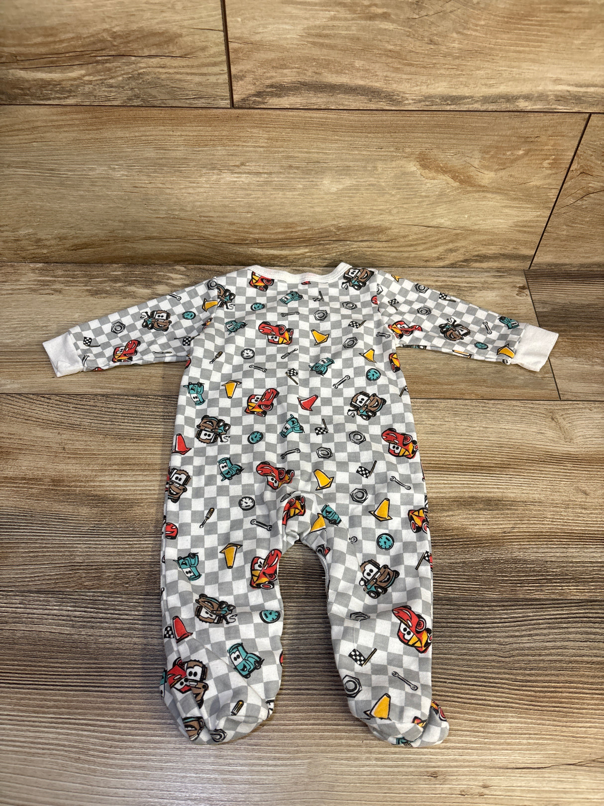 Disney Baby Lighting Macqueen Checkered Sleeper Grey sz 0-3m