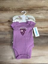 NEW Carter's 5pk Girl's Bodysuit Set Purple sz Newborn