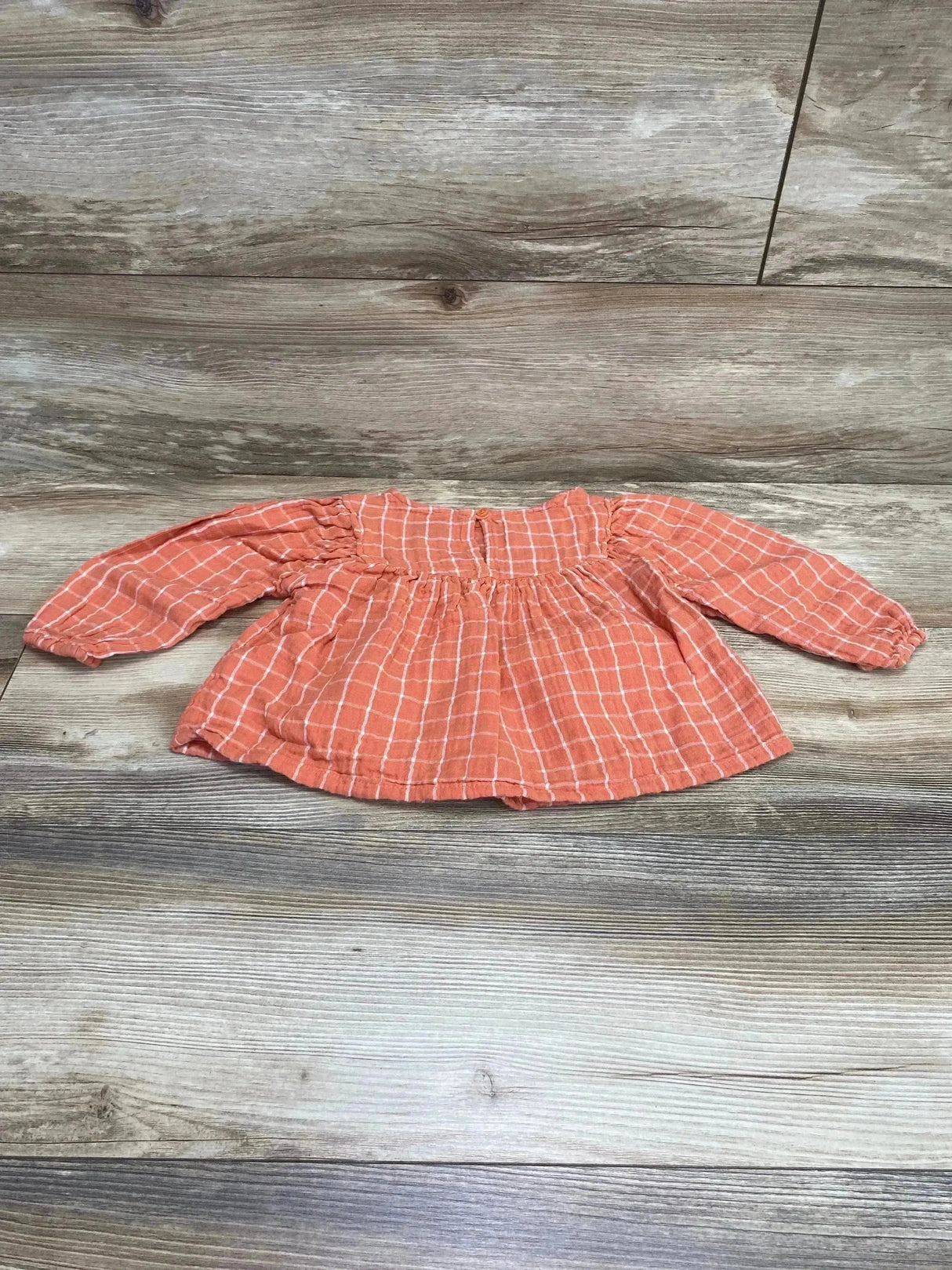 Old Navy Crepe Balloon-Sleeve Top Orange sz 2T