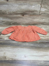 Old Navy Crepe Balloon-Sleeve Top Orange sz 2T