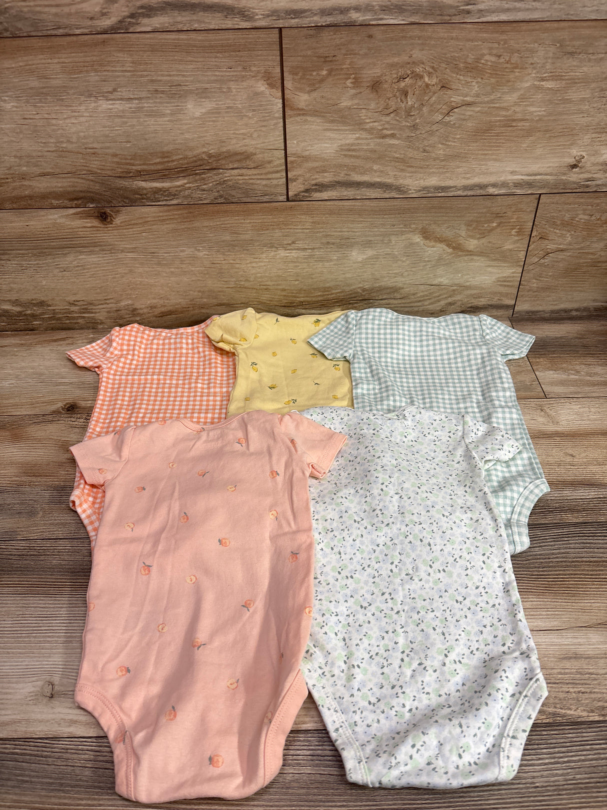 Carter's 5pk Bodysuits Orange sz 12m