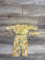 Disney Baby 3pc Winnie The Pooh Ruffled Sweatshirt Set Yellow sz 3-6m