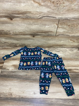 Bluey 2pc Christmas Pajama Set Green sz 2T