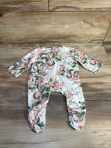 Shein Ruffle Floral Sleeper White sz 0-1m - Me n Mommy To Be