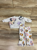 Disney Baby 2pc Minnie Mouse Sweatshirt & Pants Set Grey sz 0/3m