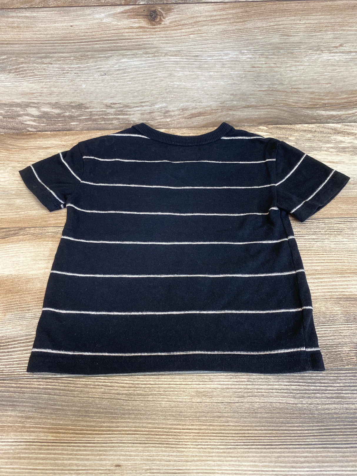 Cat & Jack Striped Pocket Shirt Black sz 18m