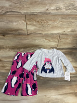 NEW Just One You 2pc Pajama Set Penguin Grey sz 18m
