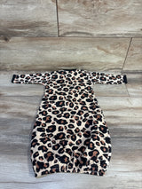 Laughing Giraffe Leopard Sleep Gown Beige sz 0-3m