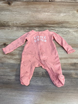 Just One You Little Sister Floral Sleeper Pink sz Newborn